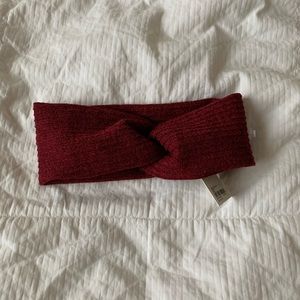 burgundy head wrap